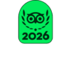 TC Badge + Travelers’ Choice Center Aligned White - LL